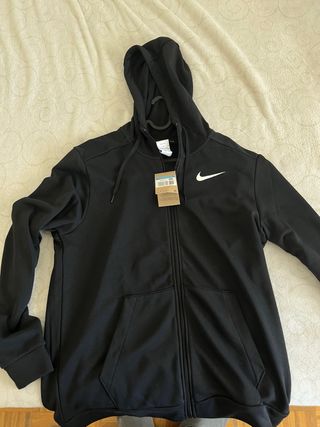 Sudadera Nike Negra con Cremallera