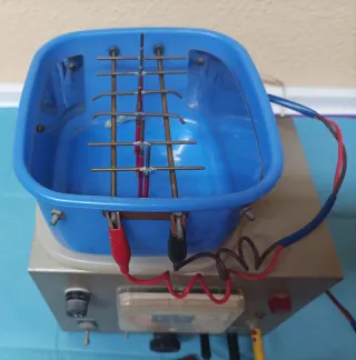 Máquina de Galvanoplastia con Amperímetro