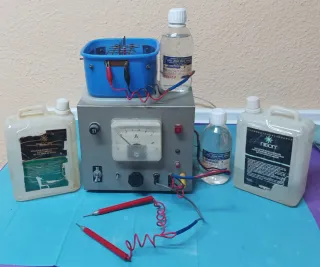Máquina de Galvanoplastia con Amperímetro