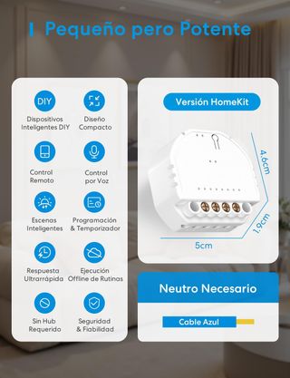 ✨ - Meross Interruptor Inteligente MSS810 | Cable