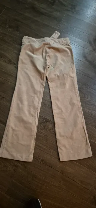 Traje Chaqueta y pantalon de pana beige mu