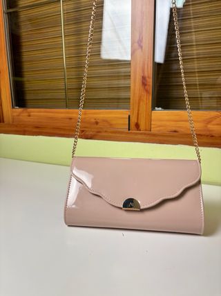 Bolso Clutch Anna Field Cadena Dorada