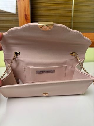 Bolso Clutch Anna Field Cadena Dorada