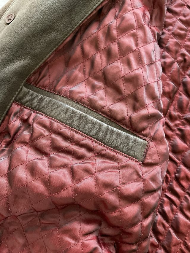 Abrigo de piel marrón