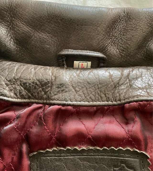 Abrigo de piel marrón