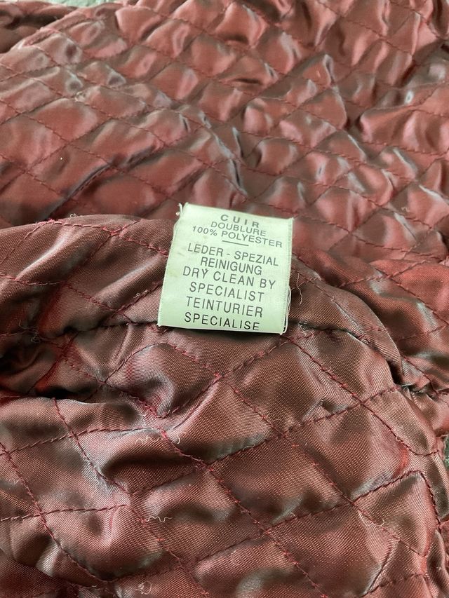 Abrigo de piel marrón