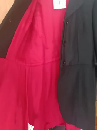 Abrigo Parnasse negro lazo cinturón