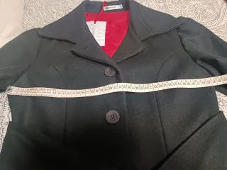 Abrigo Parnasse negro lazo cinturón