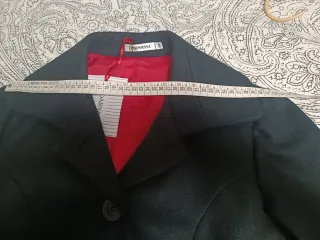 Abrigo Parnasse negro lazo cinturón