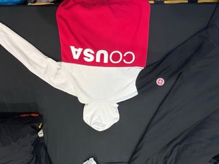 Sudadera DC Shoes bicolor negra y blanca roja