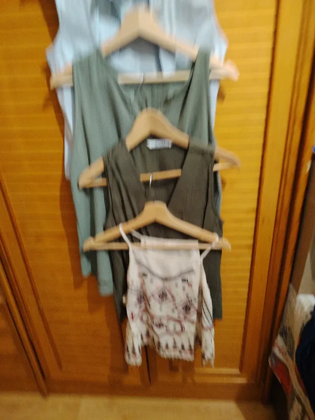 Lote 4 Camisetas Mujer Sin Mangas Talla Única