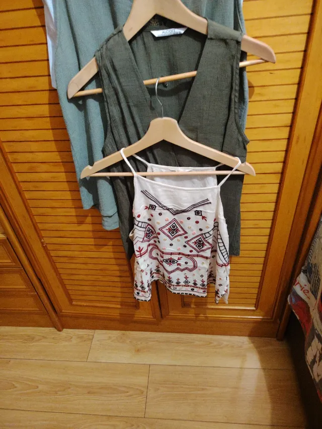 Lote 4 Camisetas Mujer Sin Mangas Talla Única