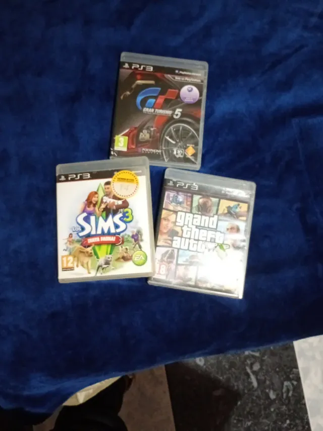 Consola PS3 Sony Azul + Varios Juegos