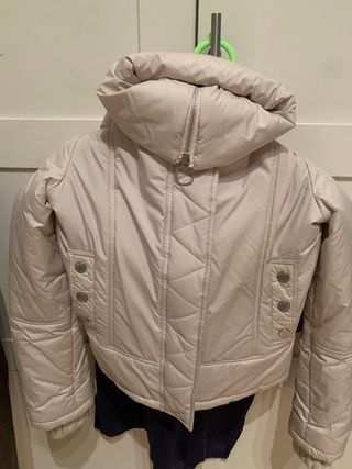 Anorak cazadora mujer beige