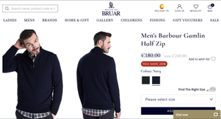 Jersey Barbou Azul Media Cremallera