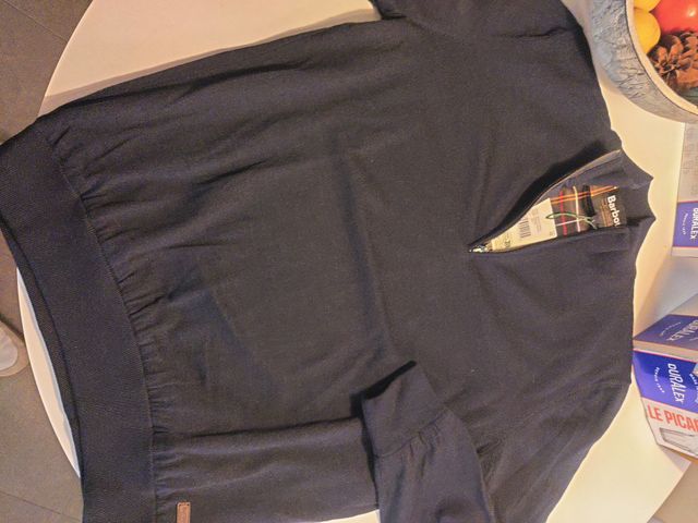 Jersey Barbou Azul Media Cremallera