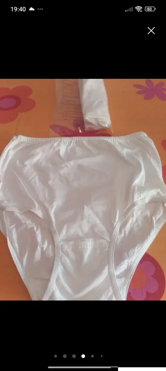 Bragas algodón blancas