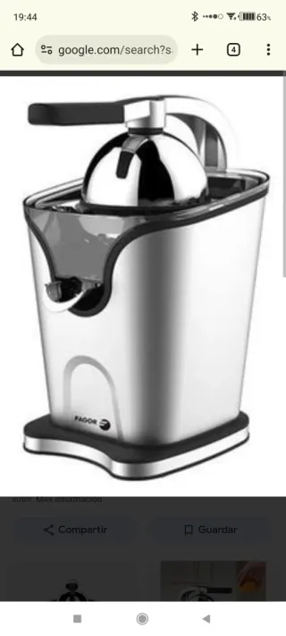 Exprimidor Fagor 100W