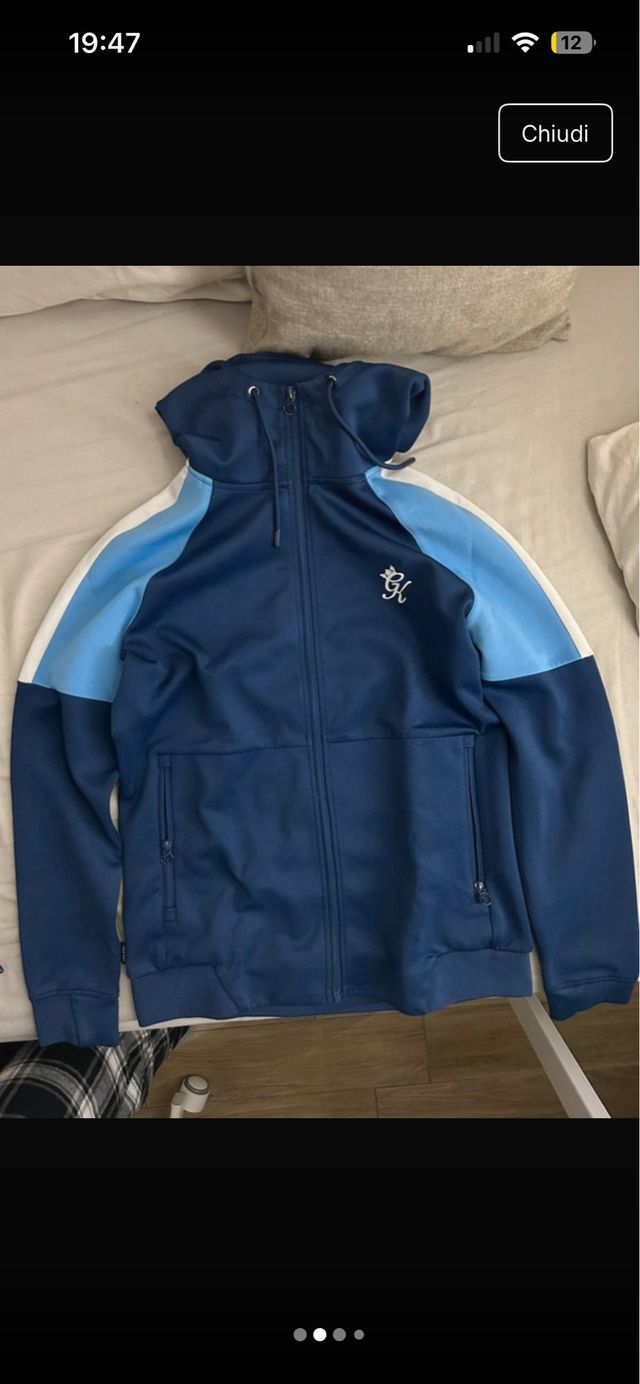 Tuta Gym King blu e bianco Prezzo trattabile