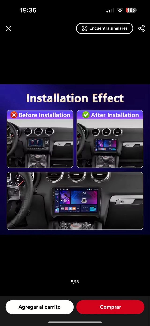 Radio Pantalla Audi TT 2008-2014 8+128gb