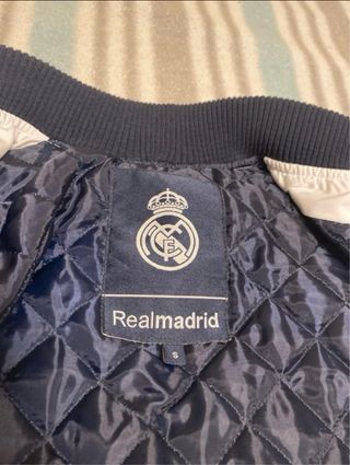 Chaqueta Bomber Real Madrid Vintage Blanca