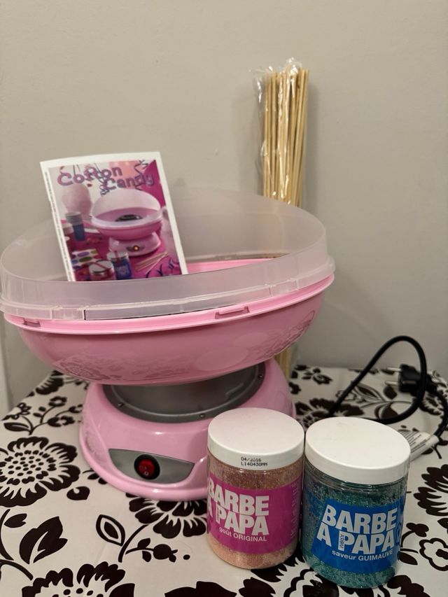 Máquina de Algodón de Azúcar Rosa