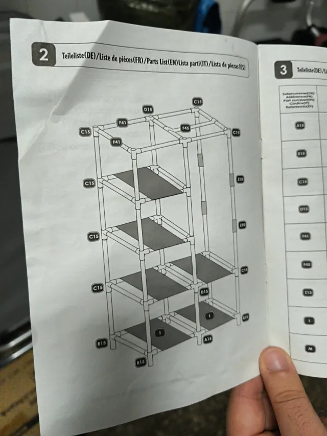 Armario desmontable negro