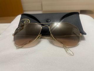 Gafas de Sol Ray-Ban Aviator Doradas Marrones
