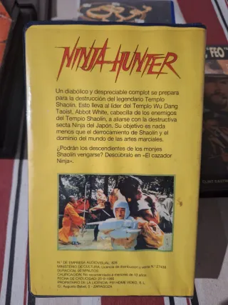 Ninja Hunter VHS Película Acción Aventura