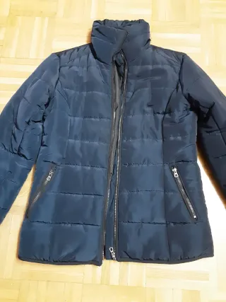 Plumífero acolchado azul mujer