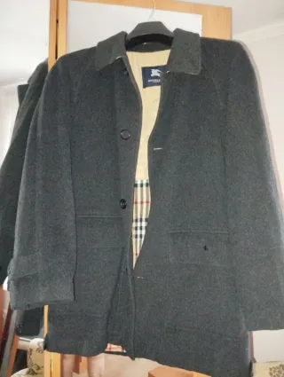 Chaquetón Burberry Gris Caballero