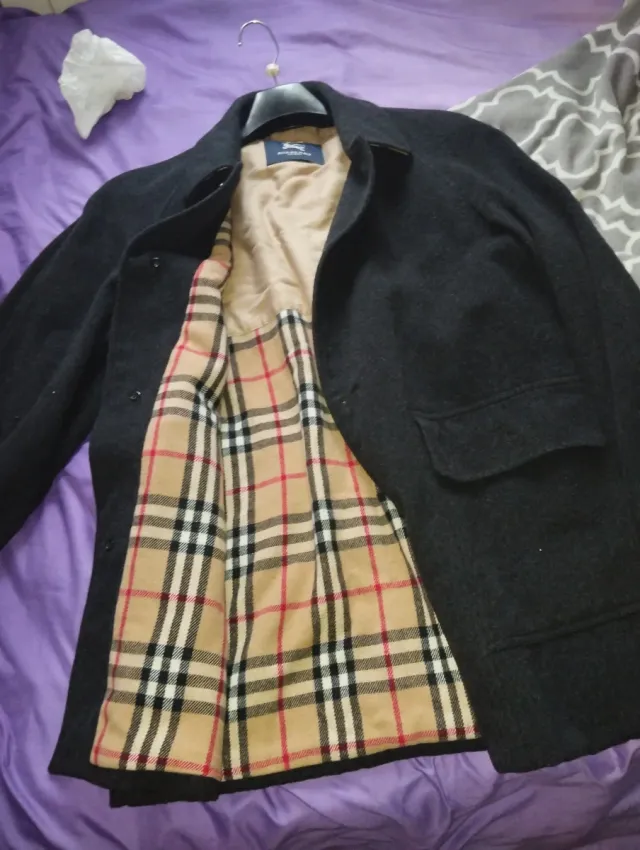 Chaquetón Burberry Gris Caballero