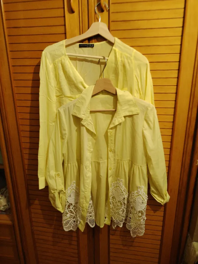 2 Camisas Amarillas Mujer