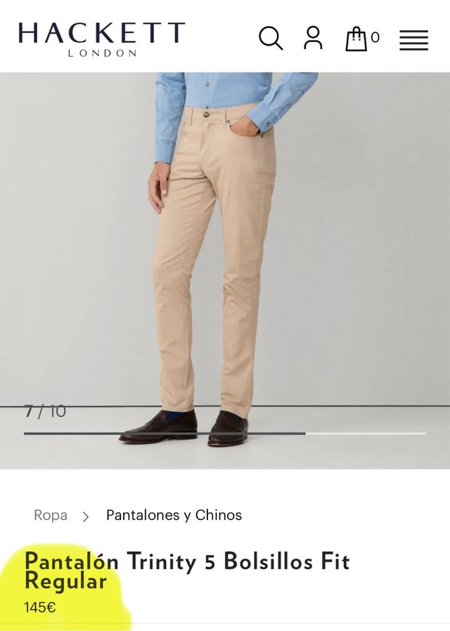NUEVO Pantalón chino Hackett London beige