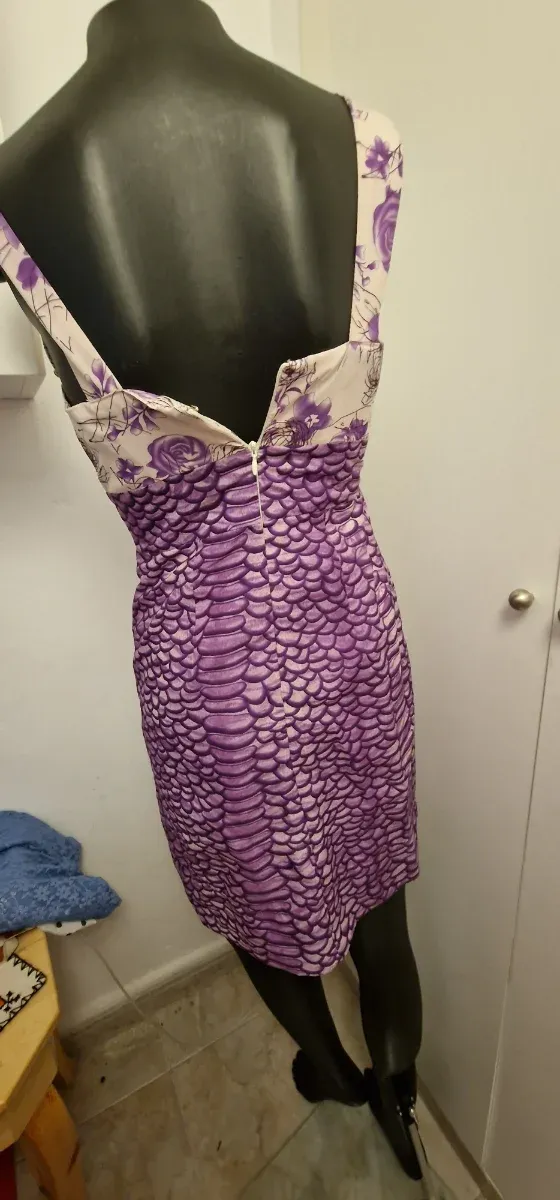 Vestido Morado Estampado Floral