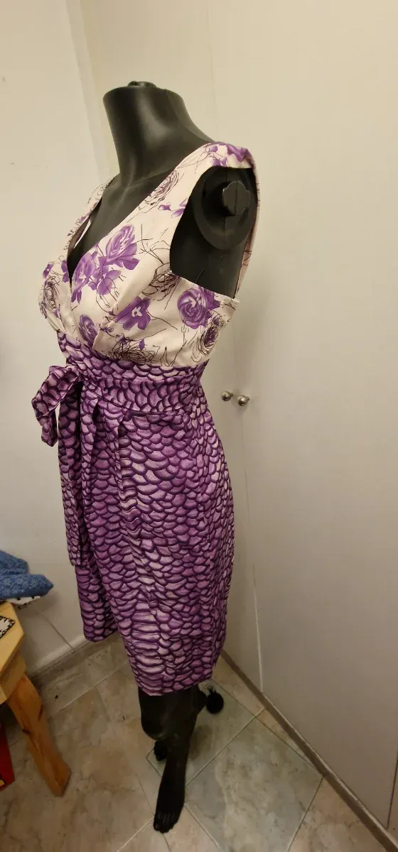 Vestido Morado Estampado Floral