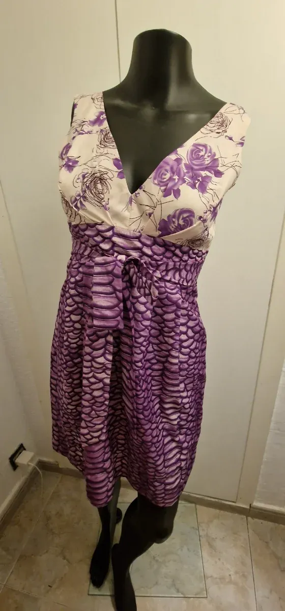 Vestido Morado Estampado Floral