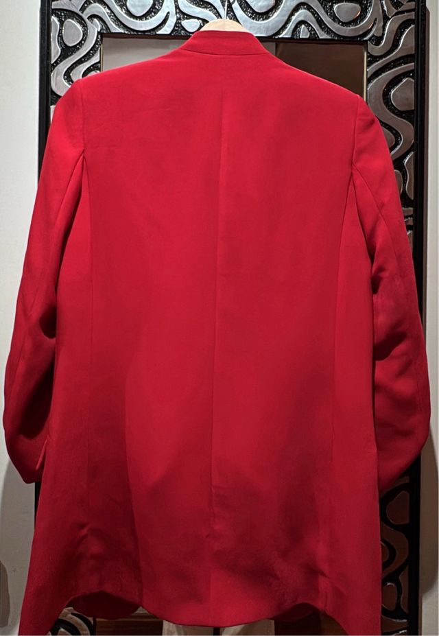 Blazer Zara Rojo Mujer