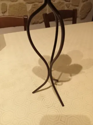 Portacandele decorativo giallo e nero