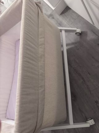 Minicuna tijera lino beige