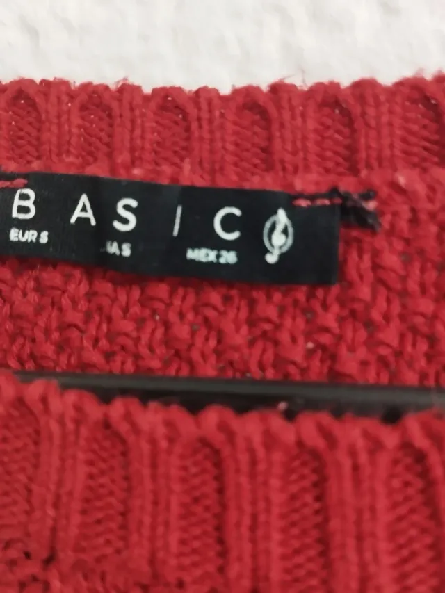 Jersey básico rojo Stradivarius