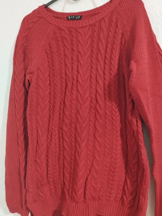 Jersey básico rojo Stradivarius