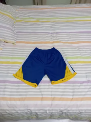 Calzonas Baloncesto Nike Warriors Azul/Amarillo