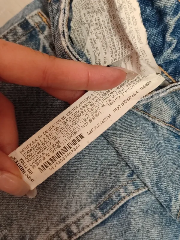 Jeans Zara Strappati Blu