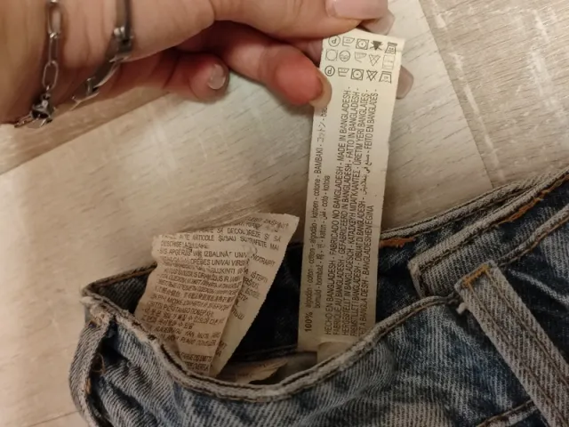 Jeans Zara Strappati Blu