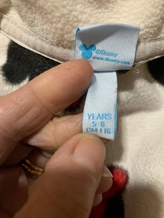 Felpa bianca in pile Minnie Mouse Disney per bimba