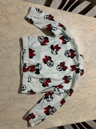 Felpa bianca in pile Minnie Mouse Disney per bimba