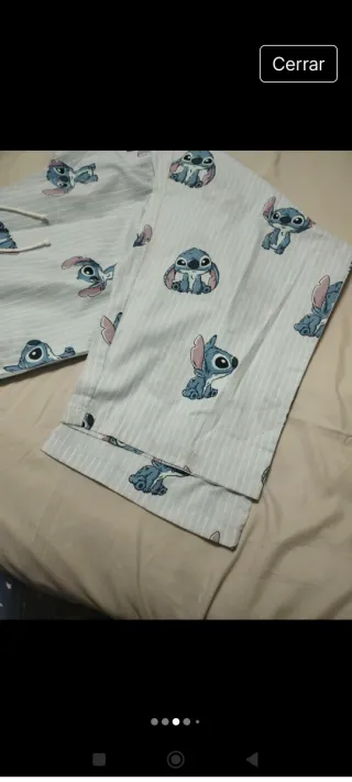 Pantalón pijama azul con estampado de Stitch