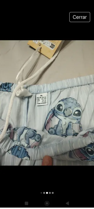 Pantalón pijama azul con estampado de Stitch