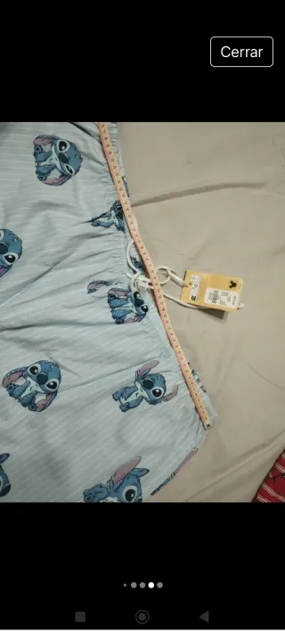 Pantalón pijama azul con estampado de Stitch